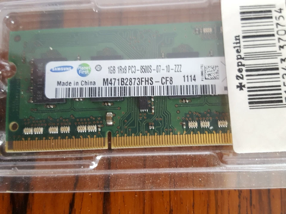 Samsung 1GB PC3-8500S (DDR3-1066Mhz, 1RX8) Laptop RAM BNIB - Image 3 of 4