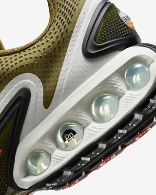 Nike Air Max Dn Sneakers Shoes Olive Flak/Black/Gym Red  display picture 2