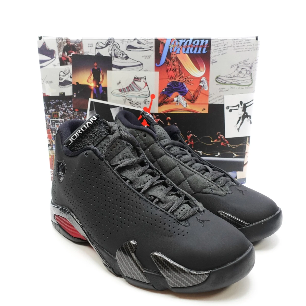 Nike Air Jordan 14 Retro SE Black Ferrari Black Red BQ3685-001 Mens Size 7