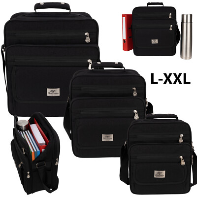 Tasche Arbeitstasche Umhängetasche Flugbegleiter Herrentasche Schwarz