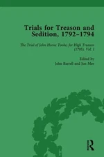 Trials for Treason and Sedition 1792-1794, Hardcover by Barrell, John; Mee, J...