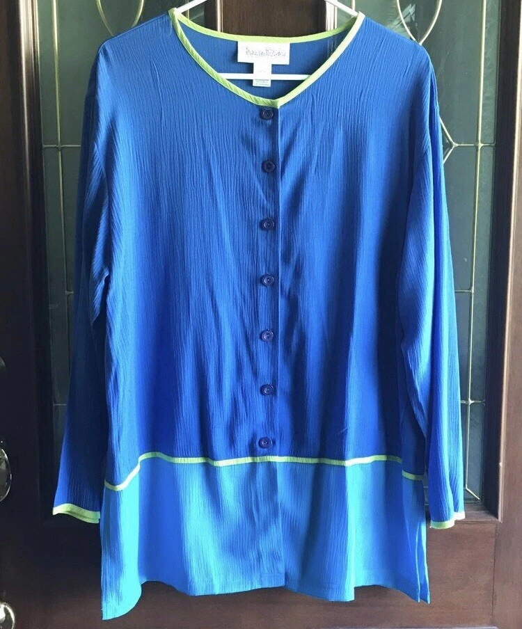 Conjunto de tanque y cárdigan de neón de colección años 90 Diane Von Furstenberg Color Authority talla grande Foto 3 de 4