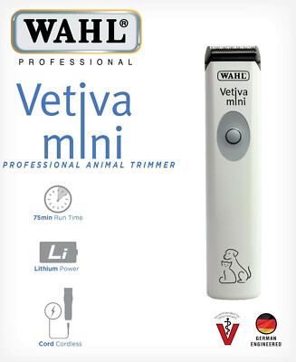 WAHL VETIVA MINI AKKU-/NETZ LITHIUM-ION PROFI TIERHAAR AKKU TRIMMER''NEU''