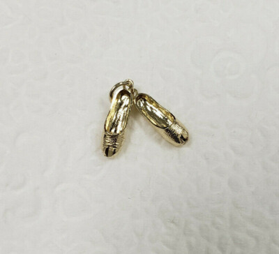 Neu 14k Gold Tanzschuhe Charm Anhänger