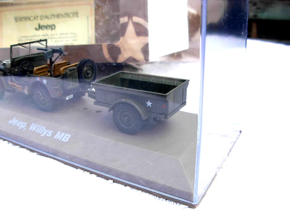 Véhicule Militaire Blindé Armée Transport Atlas 1/43 Voiture Jeep Willys MB - Photo 3/3
