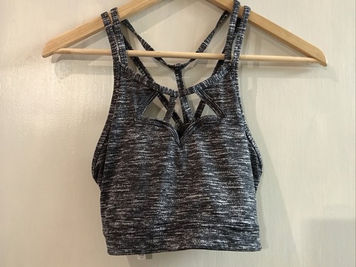 Victoria’s Secret Victoria Sport Sports Bra The Show Off Gray Marled Cutouts S - Bild 1 von 3