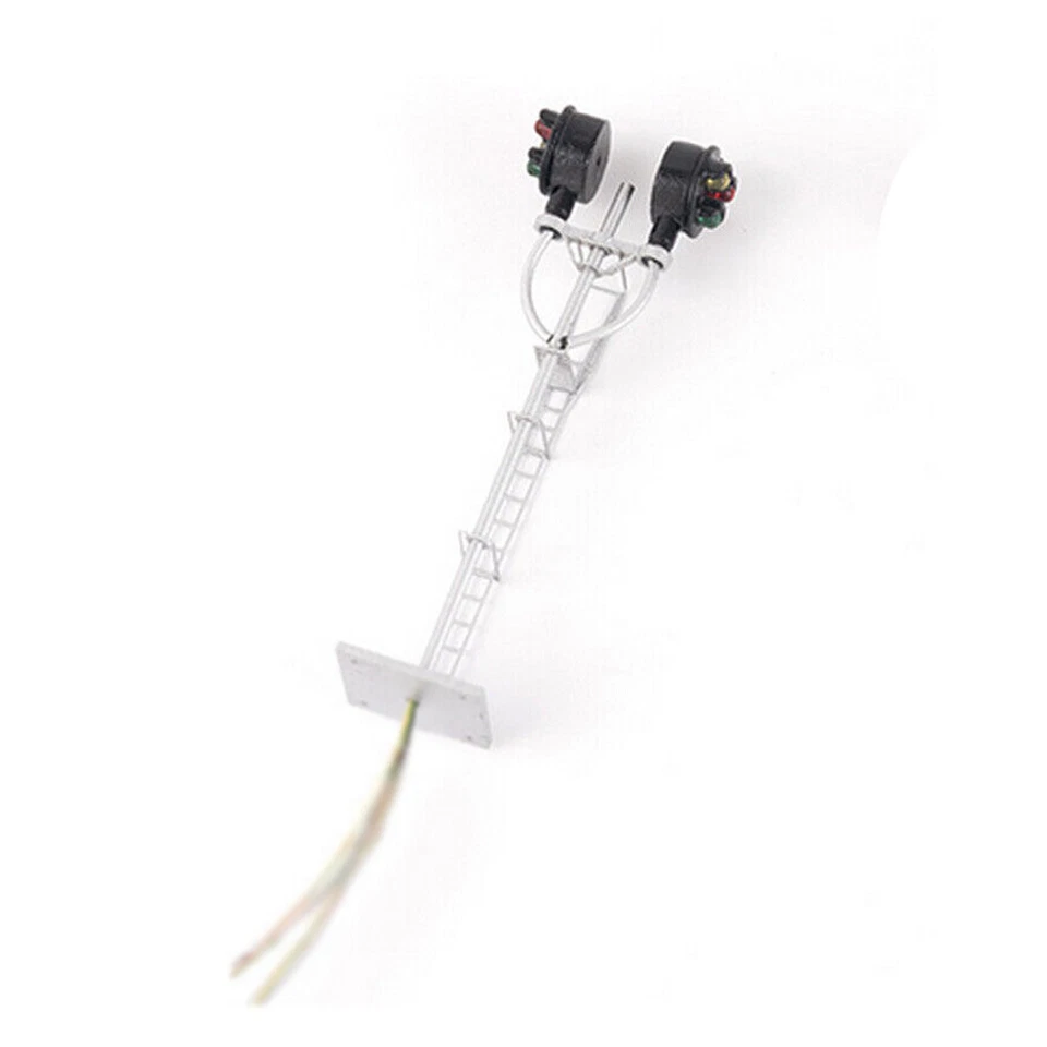 2-10pc HO Scale Model Tri-Lights Block Signal Fine Made Metal 2 Opposite Targets - Image 4 of 4