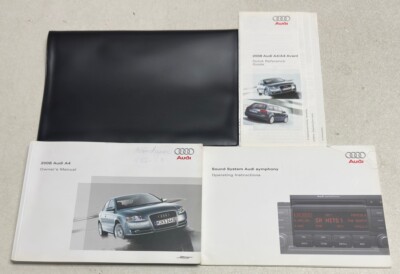 2008 AUDI A4 OWNERS MANUAL SLINE TRENDY PLUS SPORT LUXURY BASE QUATTRO SEDAN SET