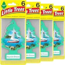 Little Trees Bayside Breeze Hanging Air Freshener Home Car Pack Of 24 