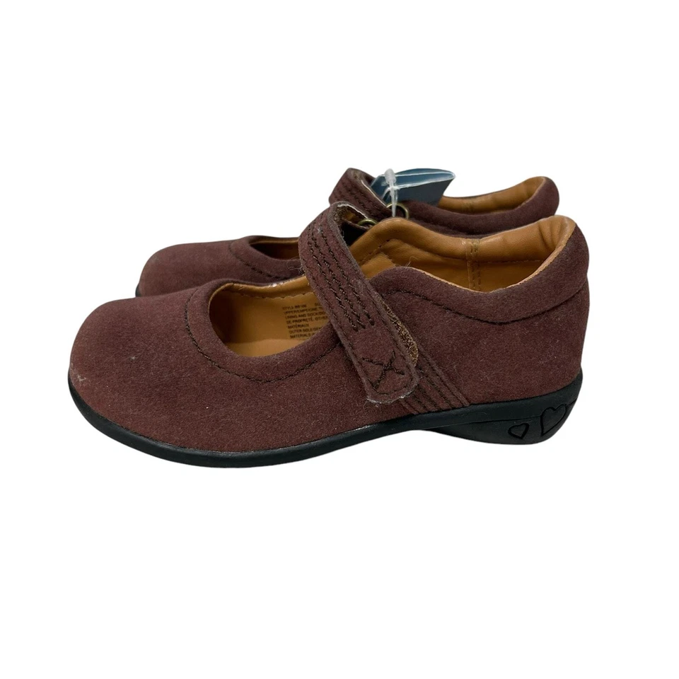 NWD Angel 婴儿鞋 棕色 钩环 关闭 女孩 Mary Jane 鞋 6 — 第 4/4 张图片