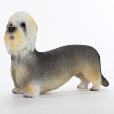 Dandie Dinmont Figurine Hand Painted Collectible Statue