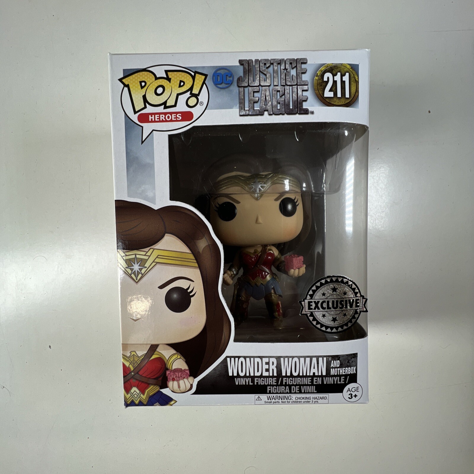 #211 Wonder Woman (Y Motherbox) Dc Justice League Funko Pop