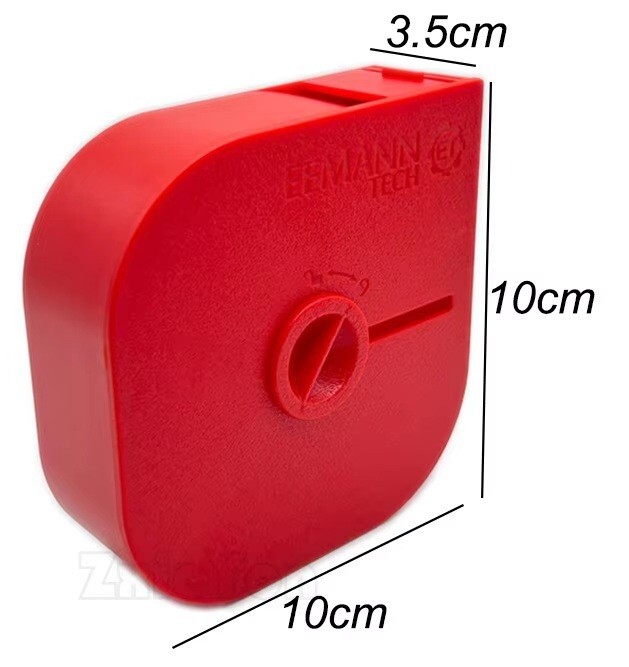 Dévidoir pastilles autocollantes rouge et rouleau 1000 pastilles noires de marquage rondes - 2