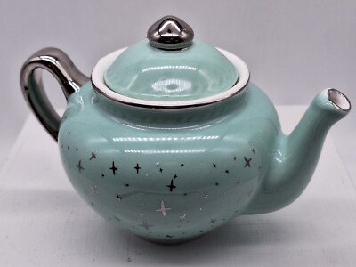 Pottery Barn Kids Tea Pot & Lid Replacement Blue Silver Stars 2021 3 inches