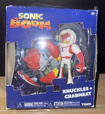 Tomy Sonic Boom Hedgehog Knuckles + Crabmeat  Figure Complete Sega