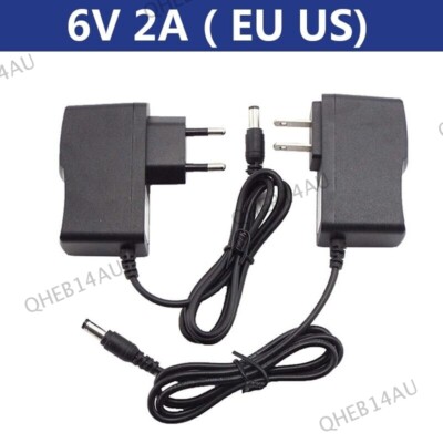 6V 2A 2000ma AC to DC Power Supply Adapter Wall plug-in Charger 5.5x2.5mm 21H