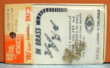 CAL-SCALE HO SCALE GLOBE VALVE & DRAIN COCK SET # GV-314