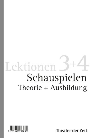 Thumbnail - Schauspielen Theorie + Ausbildung, 2 Bde. Von Bernd Stegemann