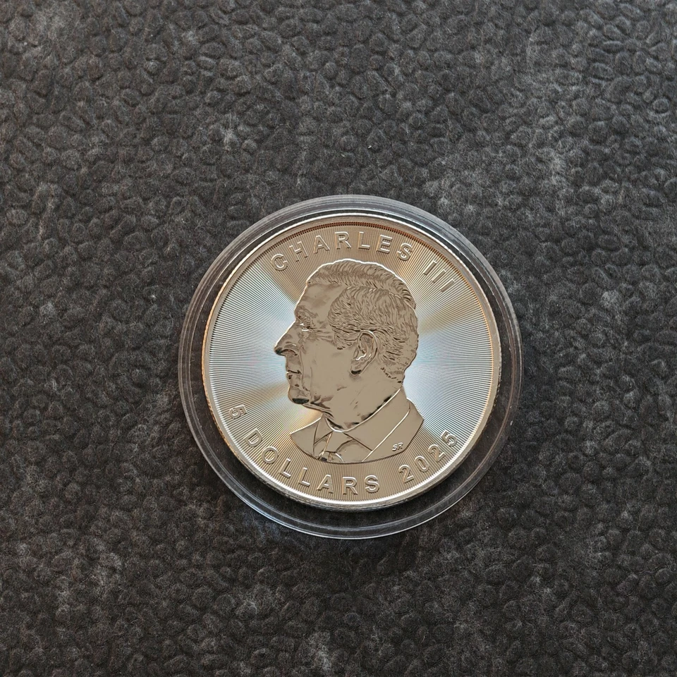 2025 1OZ Silver Canada Maple Leaf Burning Bitcoin Crypto Etui Certif ONLY 250pc3 - Image 4 of 4