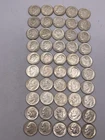 50-Roosevelt Dimes All 1960’s  All P+D Mints AU /BU Lot Nice Coins #233