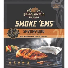 Bear Mountain BBQ Savory Smoke 'ems 6 Oz. Smoking Chips FP03 Bear Mountain BBQ