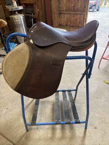 Blue Ridge 17" Wide Tree Brown Leather Saddle