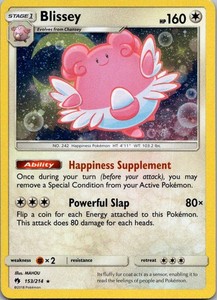 Blissey 153/214 Lost Thunder Holo Rare