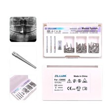 Dental Screw Post Completed Kit Silver/Gold Plated Endo Conical Pins-120 Pcs/Box