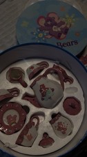 Care Bears Ceramic Tea Set Pink Cartoon Glazed 8pc Boxed Animation Collectible