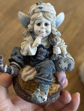 Boyds The Wee Folkstones Fairies Sudsie Faerisock Laundry Figure #36306