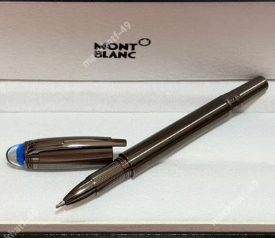 Montblanc StarWalker Rollerball Pen Dark Metal Blue Dome VIP Gift Executive