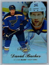 2014-15 Fleer Showcase #10 David Backes St. Louis Blues Flair Showcase