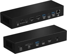15-in-1 USBC Laptop Docking Station, 100W Charging, Triple Display w/2x4K HDMI