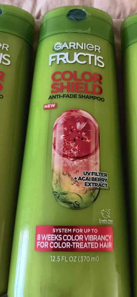 Garnier Fructis Color Shield Acai Berry Vegan UV Filter Shampoo Conditioner Lot - Image 3 of 4
