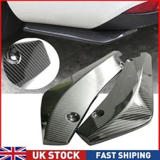 2x Black Universal Splitter Rear Spats Bumper Splitter Diffuser Canard Spoiler