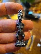 Vintage TIKI Idol pendant Necklace Polynesia 