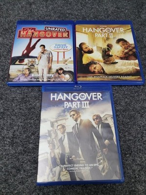 The Hangover Trilogy Blu Ray Set Unrated Part II III Comedy Movies Brad Cooper