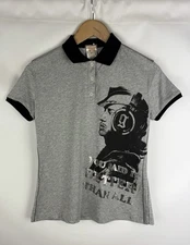 Galliano Newspaper You Said It Better Than All Short Sleeve Polo T Shirt Size S