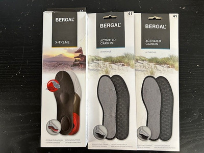#F8: 3er Pack Bergal Einlegesohlen Aktivkohle  X-Treme Sohlen Gr.41