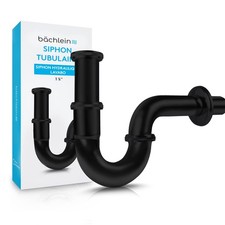 Siphon Universel pour Lavabo et Évier  Bonde de Lavabo Tubulaire  Siphon Adap...