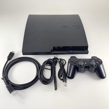 Sony PlayStation 3 Slim 160GB CECH-3001A Console System Bundle PS3 -TESTED WORKS