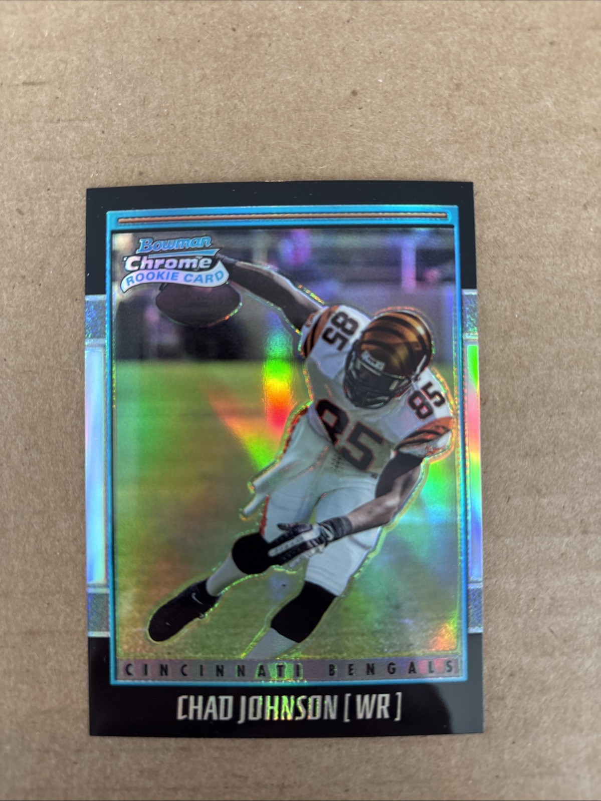 2001 Bowman Chrome Chad Johnson Rookie RC Refractor #920/1999 Bengals