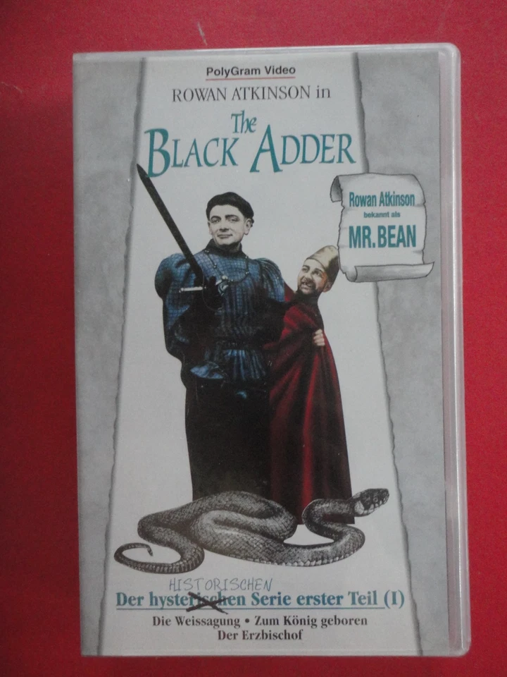 Black Adder, Rowan Atkinson ( Mr. Bean) kompl. Serie 4 VHS, deutsche Sprache - Bild 3 von 4