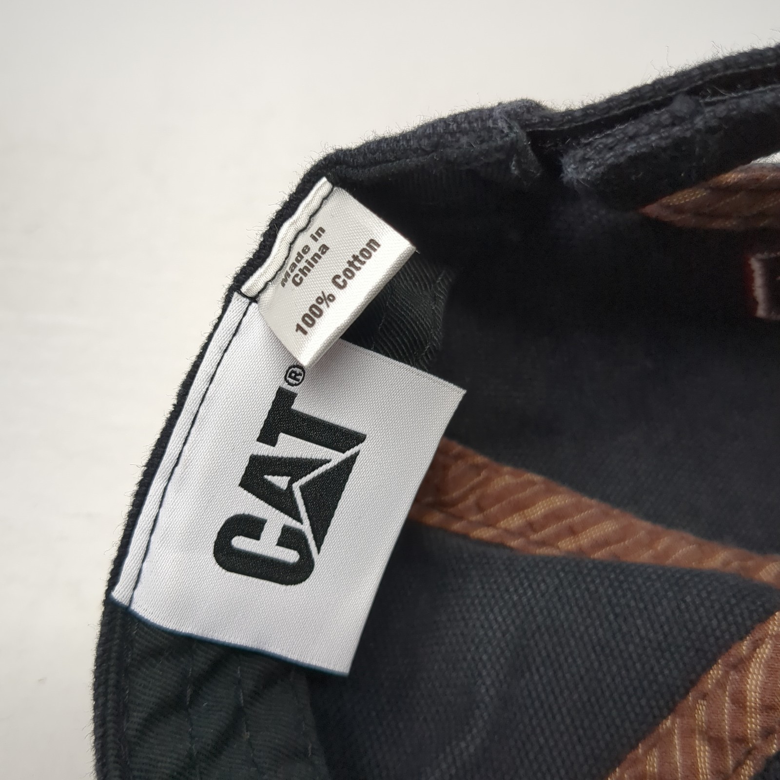 Caterpillar 1925 Strapback Baseball Cap Black One… - image 9