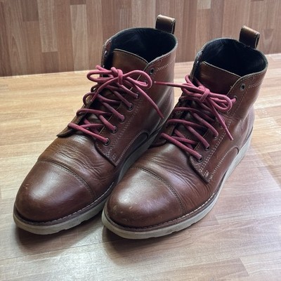 Helm Lou brown leather boots size 10.5