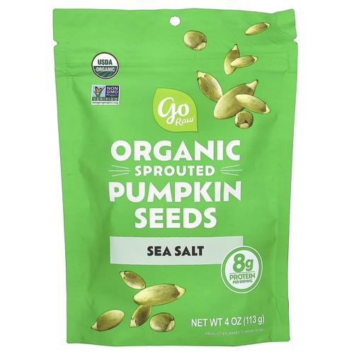 Organic Sprouted Pumpkin Seeds, Sea Salt, 4 oz (113 g)