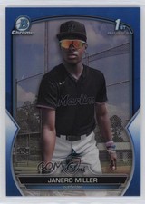 2023 Bowman Chrome Prospects Blue Refractor 97/150 Janero Miller #BCP-184 0c6