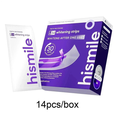 #ad V34 Purple Teeth Whitening Strips – Stain Removal with Whitening amp; Color Correct $16.54