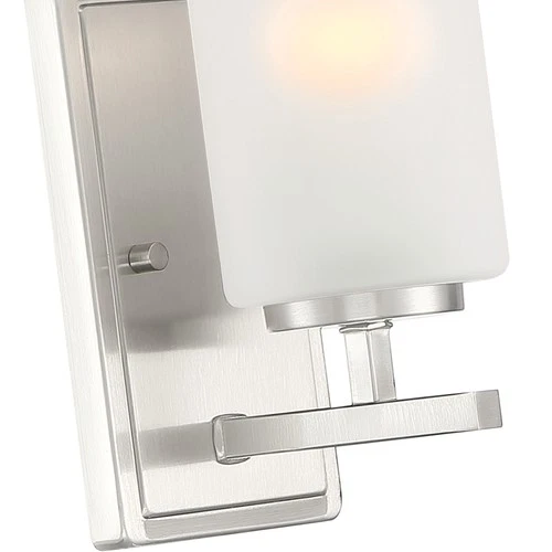 Designers Fountain D239M-1B Carmine 9" Tall Bathroom Sconce - Black - Picture 2 of 3