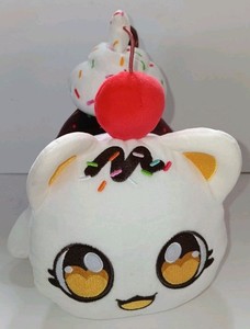 Aphmau Meemeows 11" Plush Vanilla Ice Cream Sundae Cone Sprinkles Cat Catface